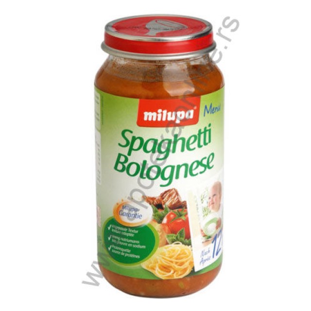 MILUPA KAŠICA ŠPAGETE BOLONJEZE 250g